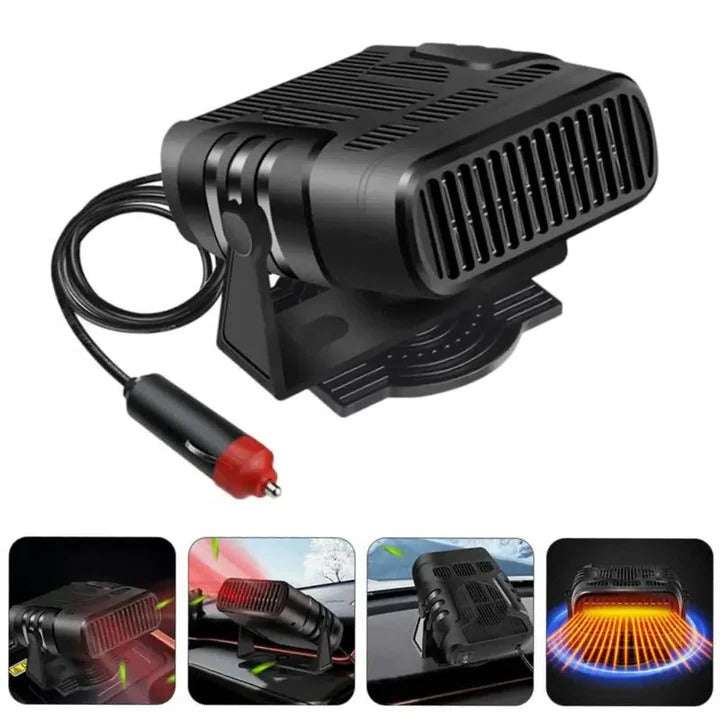 Warmtewereld™ 2-in-1 autokachel en koelventilator 12V met draaivoet