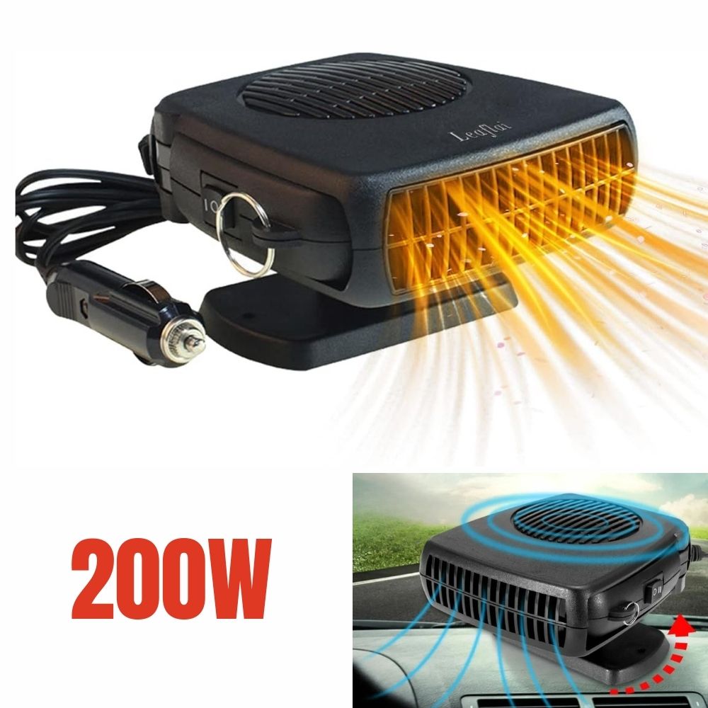 Warmtewereld™ Keramische autoventilatorkachel 12V met 2 standen