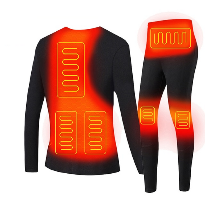 Warmtewereld™ Verwarmd thermo-ondergoed met USB en platte naden