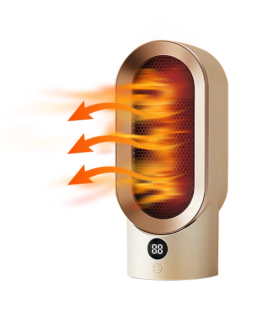 Warmtewereld™ Draagbare ventilatorkachel 800 W met automatische uitschakeling