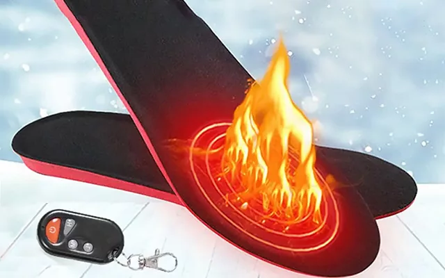 Warmtewereld™ Oplaadbare verwarmde inlegzolen met afstandsbediening