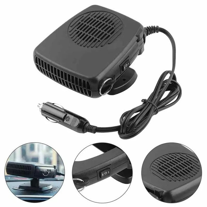 Warmtewereld™ Draagbare autokachel 12V met antislip 360° voet