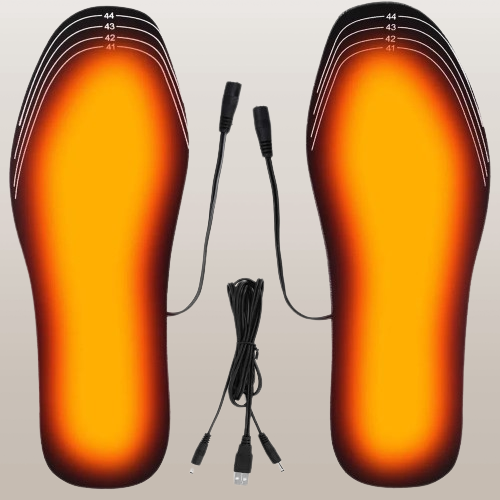Warmtewereld™ USB-verwarmde inlegzolen voor powerbank, slechts 4 mm dik