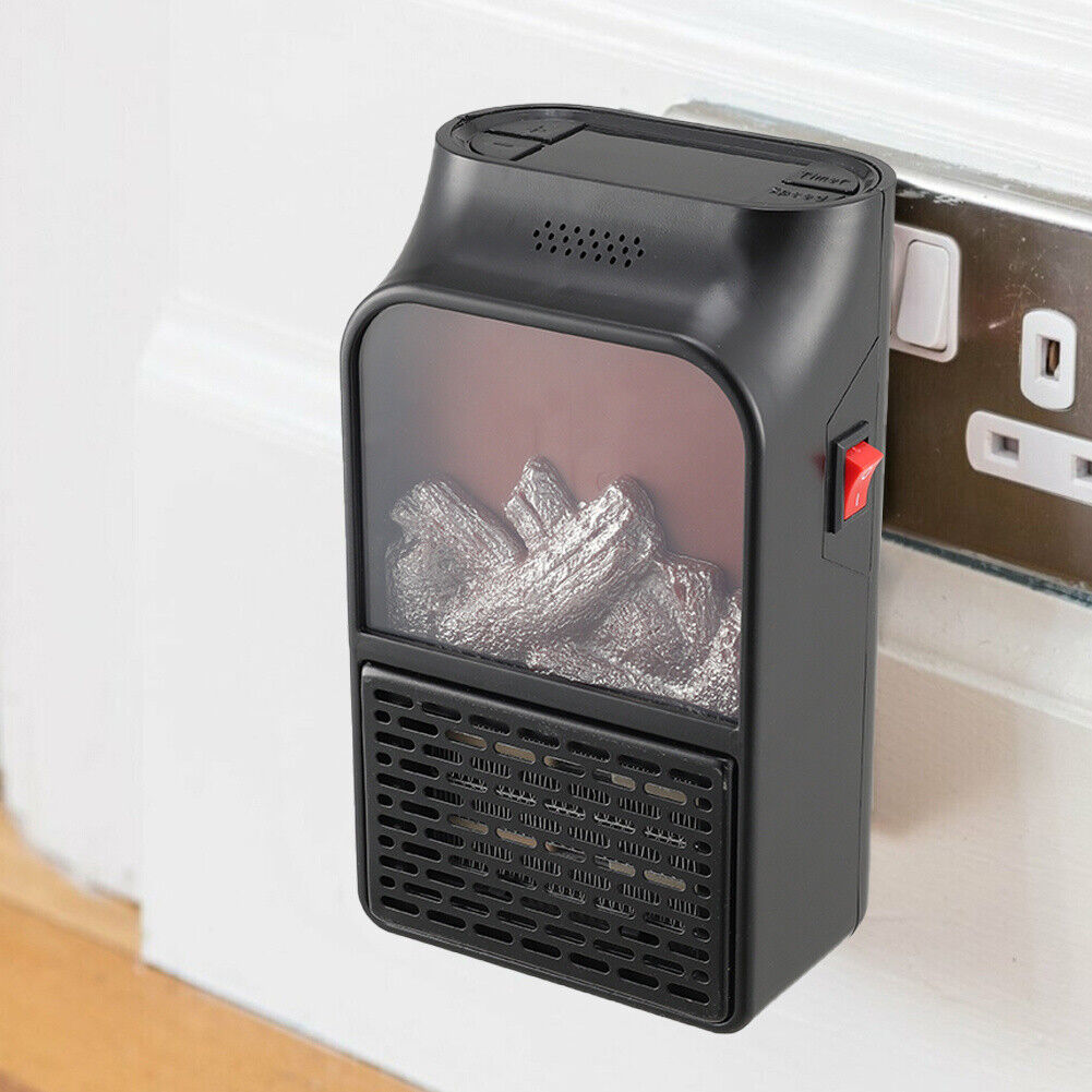 Warmtewereld™ Stopcontactkachel met vlameffect, afstandsbediening en timer