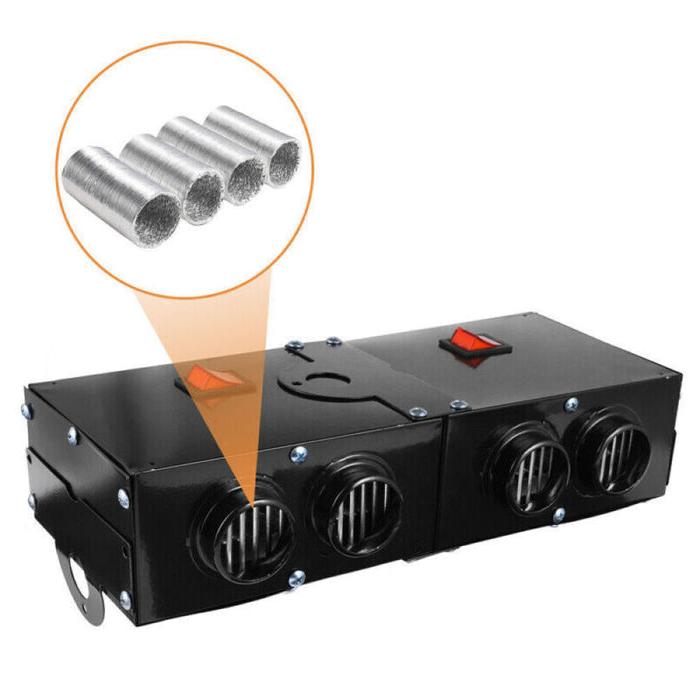 Warmtewereld™ Krachtige 500W autokachel met twee losse schakelaars