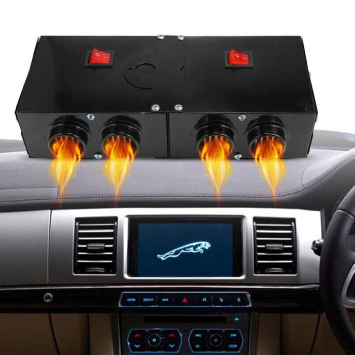 Warmtewereld™ Krachtige 500W autokachel met twee losse schakelaars