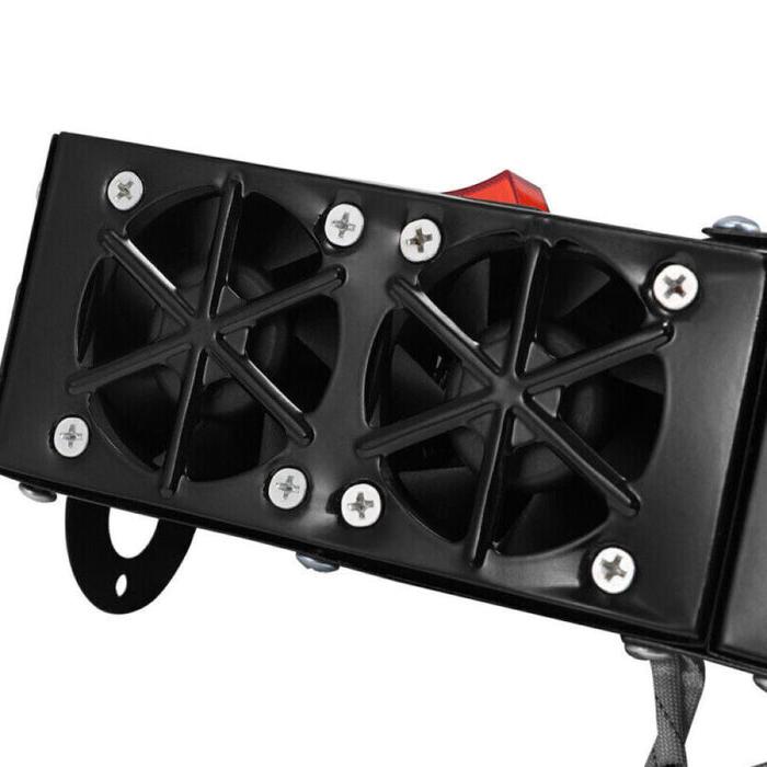 Warmtewereld™ Krachtige 500W autokachel met twee losse schakelaars