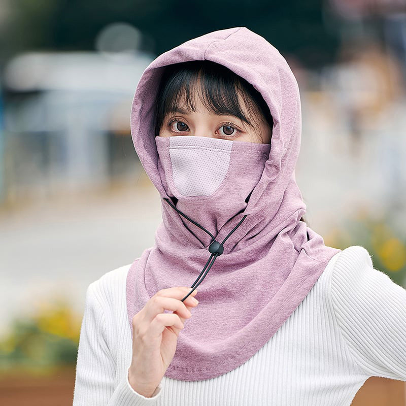 Warmtewereld™ Winddicht gezichtsmasker met capuchon en nekwarmer voor fietsen