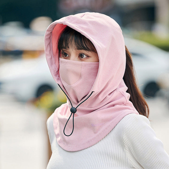 Warmtewereld™ Winddicht gezichtsmasker met capuchon en nekwarmer voor fietsen