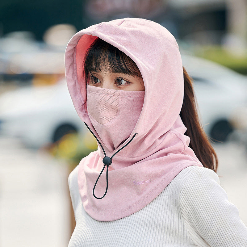 Warmtewereld™ Winddicht gezichtsmasker met capuchon en nekwarmer voor fietsen
