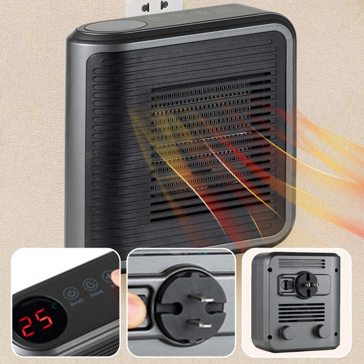 Warmtewereld™ Stopcontactkachel 800 W met thermostaat en timer