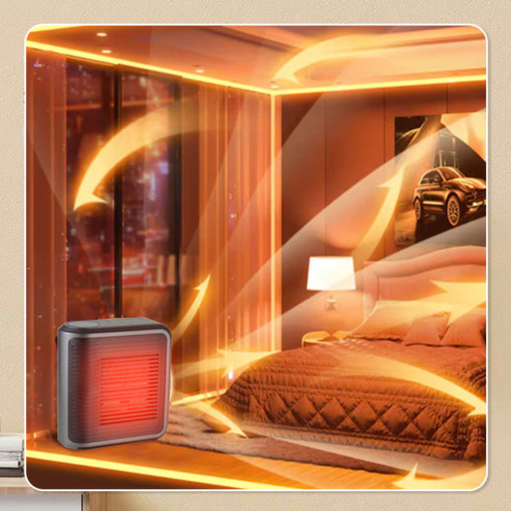Warmtewereld™ Stopcontactkachel 800 W met thermostaat en timer