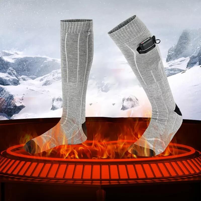 Warmtewereld™ Verwarmde sokken met drie standen en 8 uur warmte