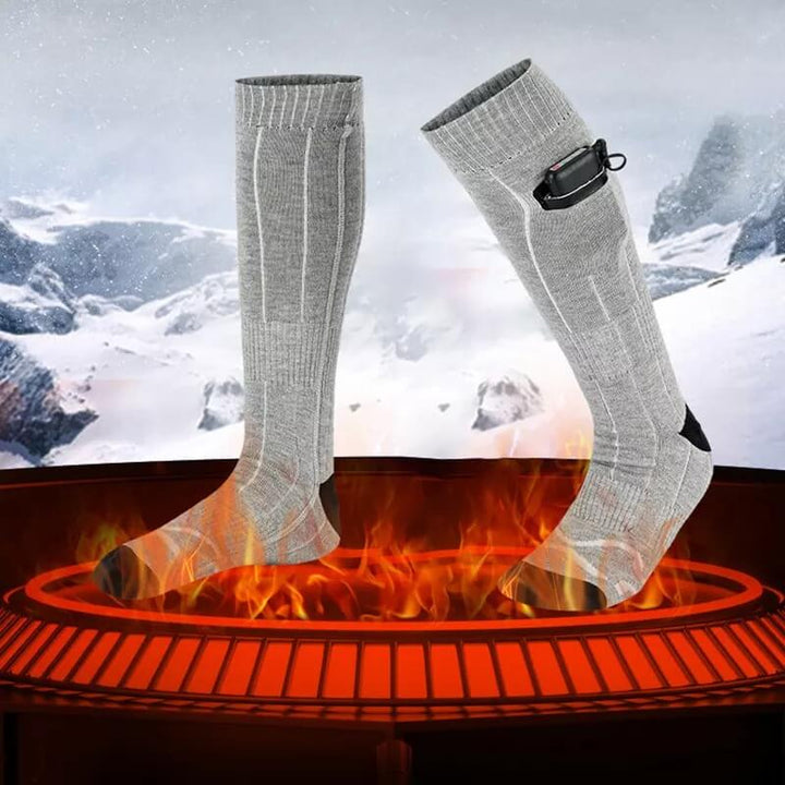 Warmtewereld™ Verwarmde sokken met drie standen en 8 uur warmte