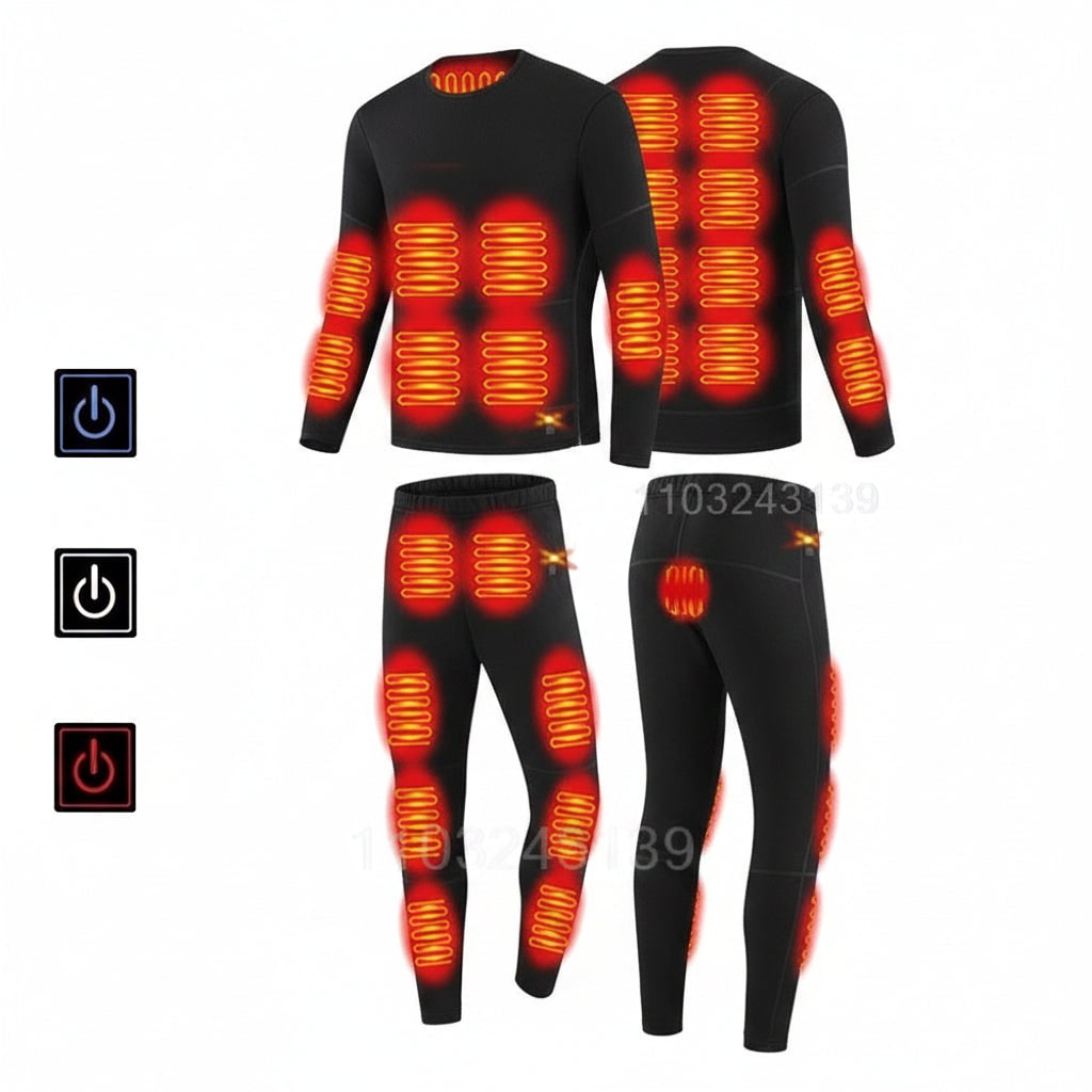 Warmtewereld™ USB-verwarmd thermo-ondergoed met warmtezones