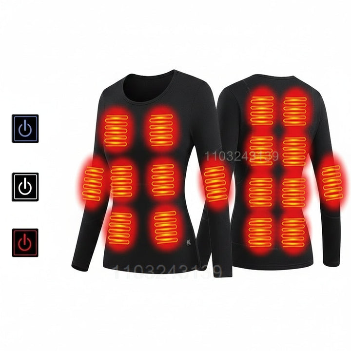 Warmtewereld™ USB-verwarmd thermo-ondergoed met warmtezones
